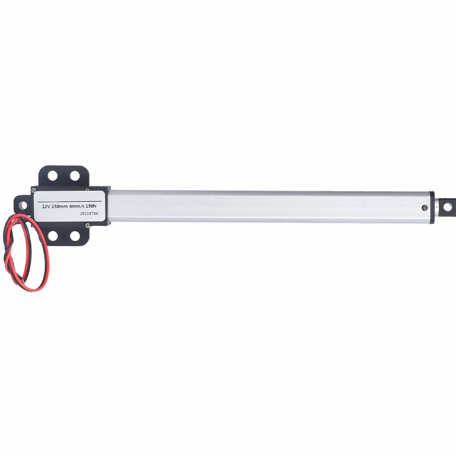 Bewinner 12 V Siłowniki liniowe, siłownik liniowy 150 mm skok Wysoka prędkość Niskie zużycie ochrony przed zwarciem Mini elektryczny siłownik liniowy skok 150 mm-30 mm/s-20 N