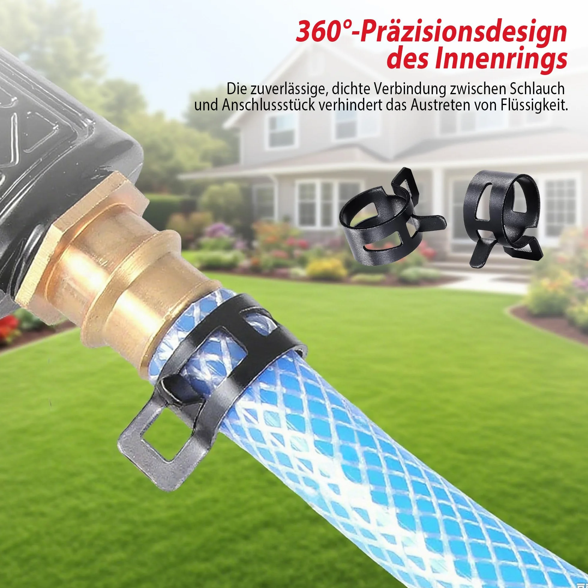 Zestaw 300 sztuk obejm do węża samochodowego: zacisk do węża obejmy sprężynowe 5-18 mm z zaciskiem do węża, szczypce do przewodów paliwowych, zestaw naprawczy 10 rozmiarów