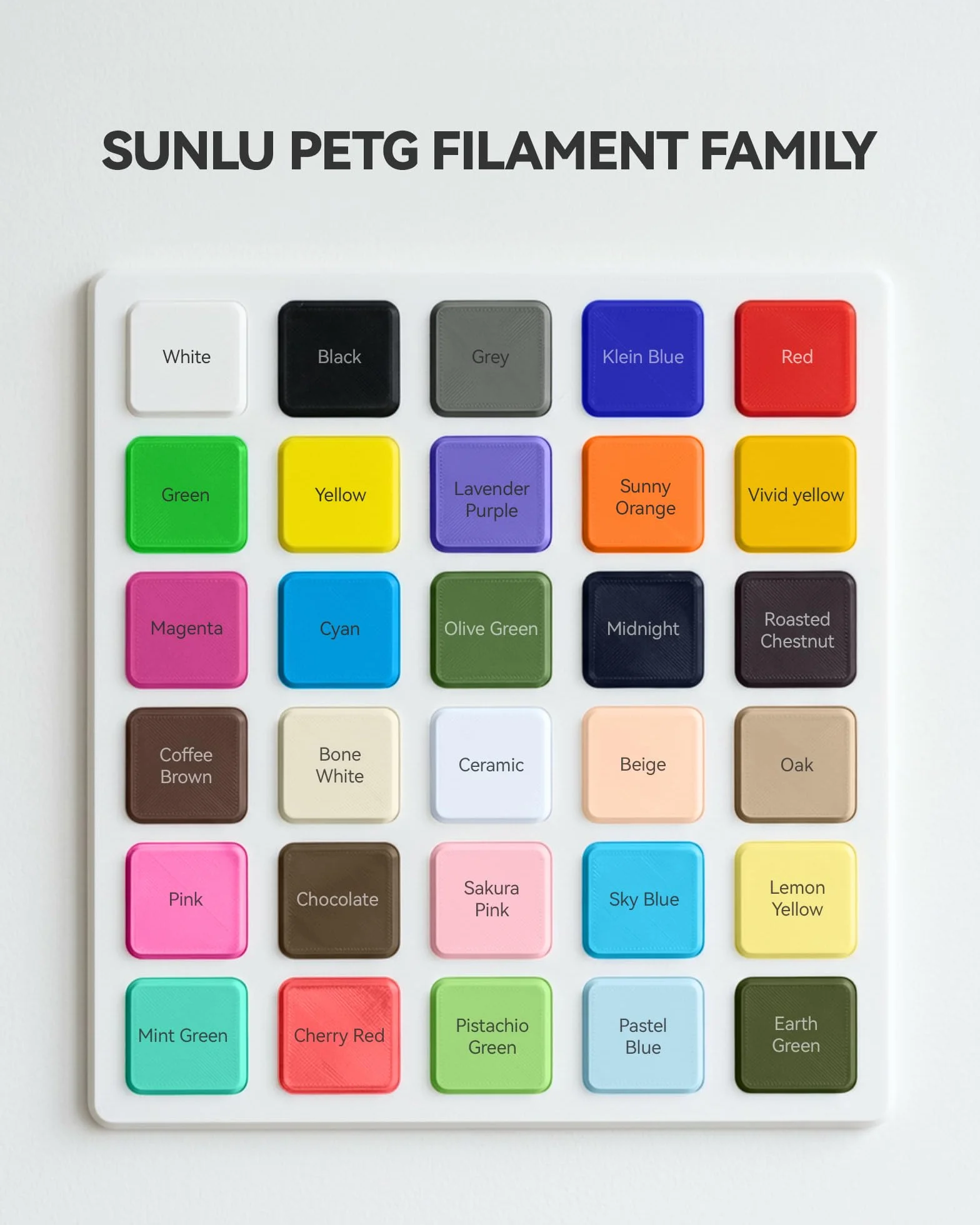 SUNLU 4 kg PETG Filament 1,75 mm, pakiet do drukarki 3D, zwiększona wytrzymałość i odporność na uderzenia, 1 kg, szpula, 4 rolki, czekolada + błękitne niebo + miętowa zieleń + róża sakura