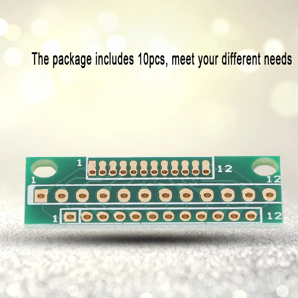 Płyta adaptera 10 szt. 1,27 mm 2,0 mm 2,54 mm 12 pin 3 rzędy 36 otworów adapter płytka do modułów bezprzewodowych