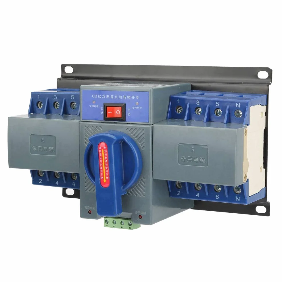 Automatyczny przełącznik transferowy 4P 63 A 400 V z elektromechaniczną ochroną przed blokadą